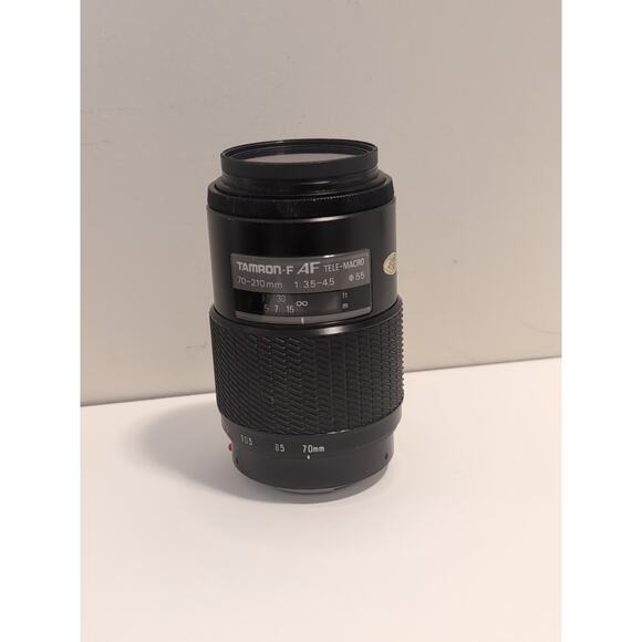 TAMRON-F AF Tele-Macro 70-210mm 1:35-4.5 Camera Lens Canon EF Mount